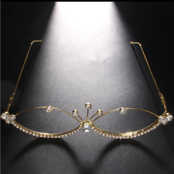 Dolls Kill Accessories - Dolls Kill Gold Sunglasses with Elegant Design